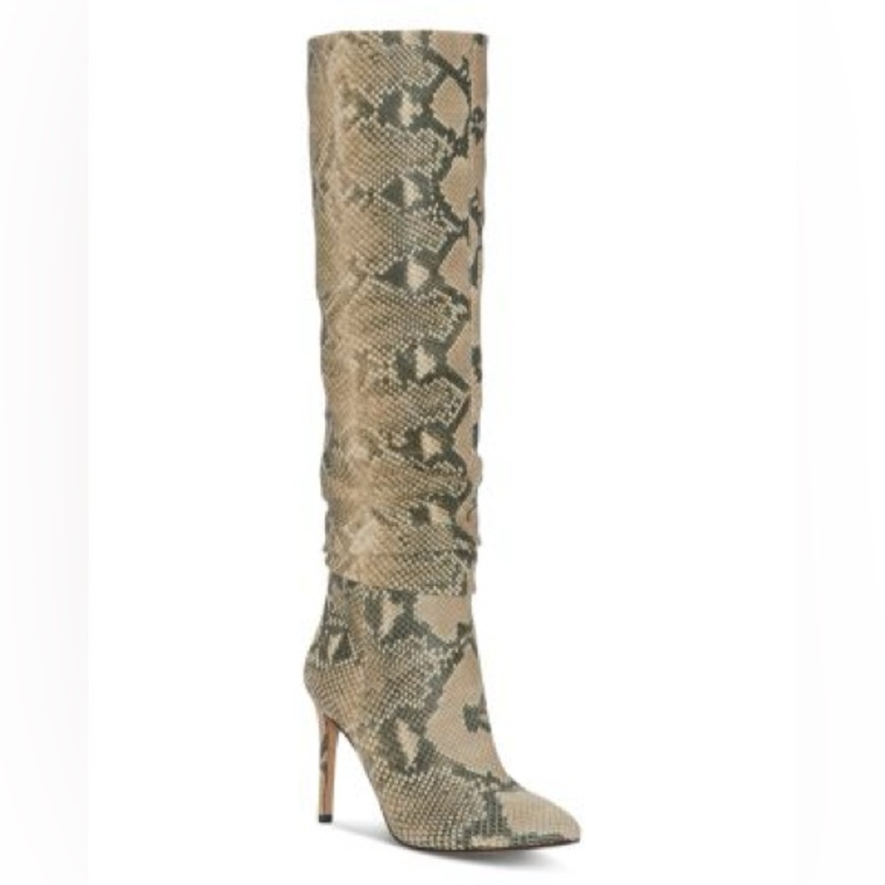 VINCE CAMUTO Kashina Snake Print Tall Boot